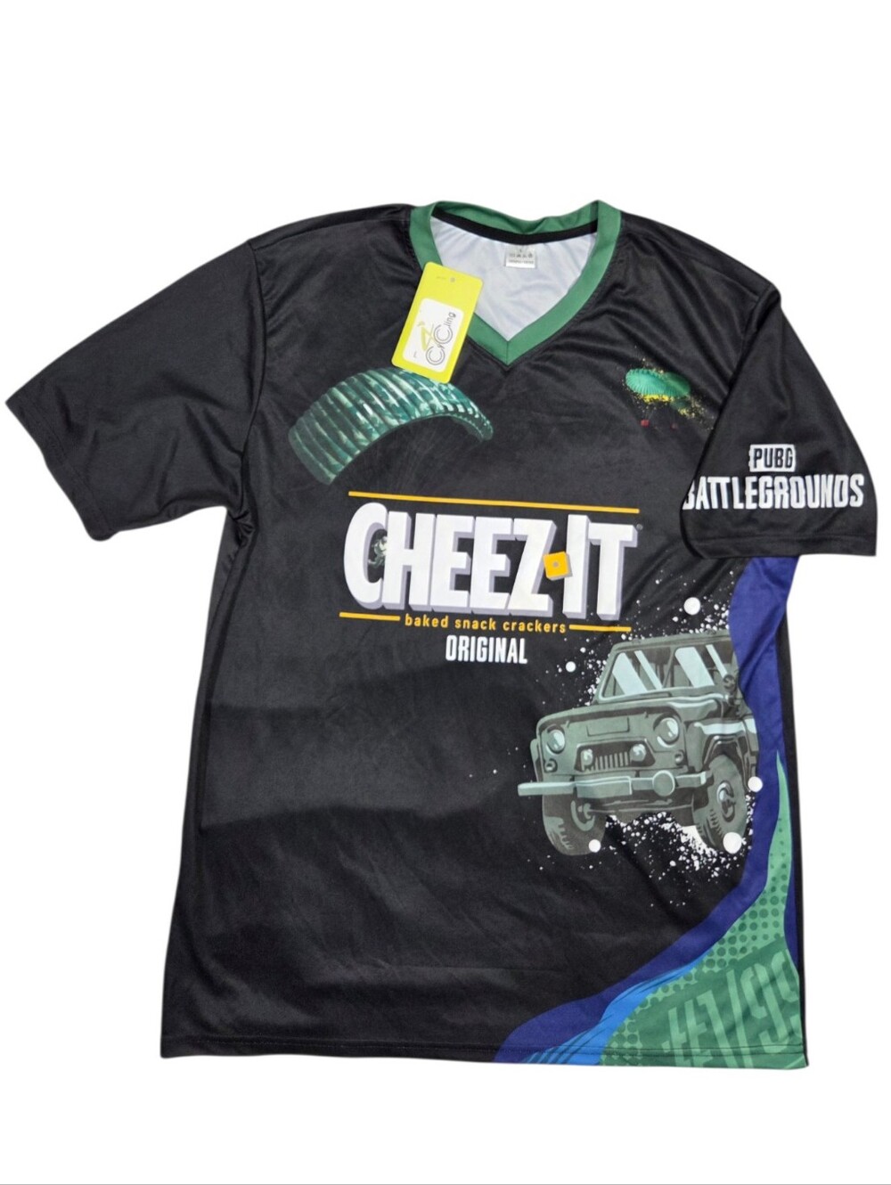 Pubg Battlegrounds Cycling Shirt Jersey NWT Cheez-It V-Neck Lightweight Large